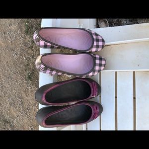 💜 CROCS 💜 Ladies size 8 Slip on flats.